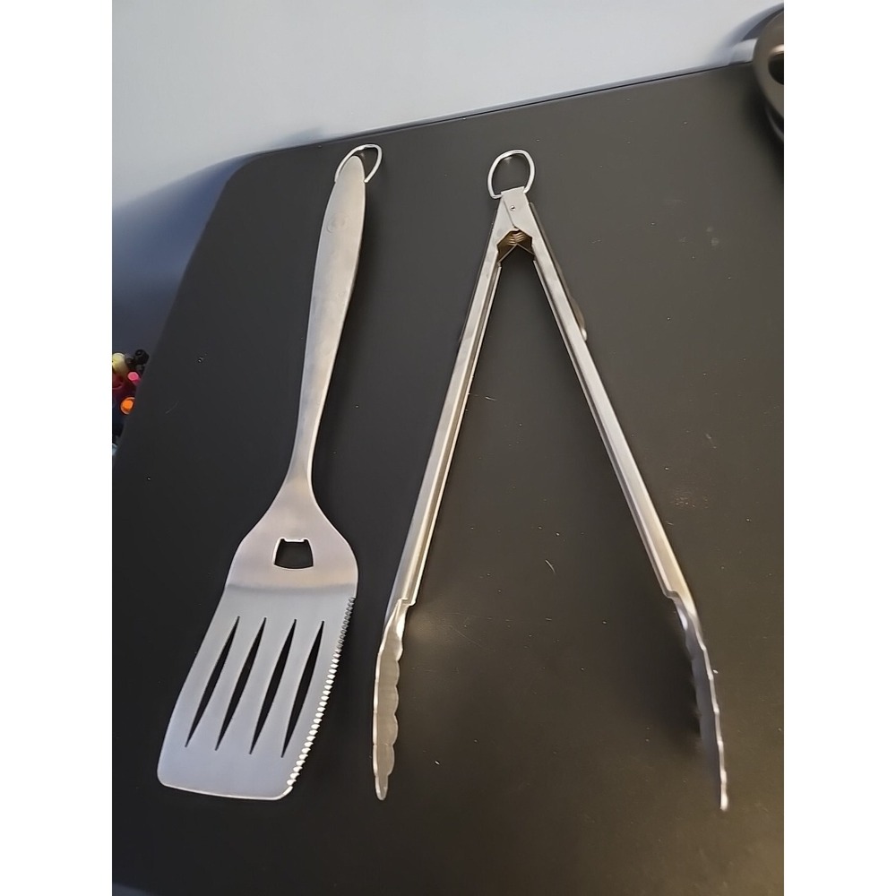 Alpha Grillers Grill Set Heavy Duty BBQ Accessories Spatula Thongs Stainless